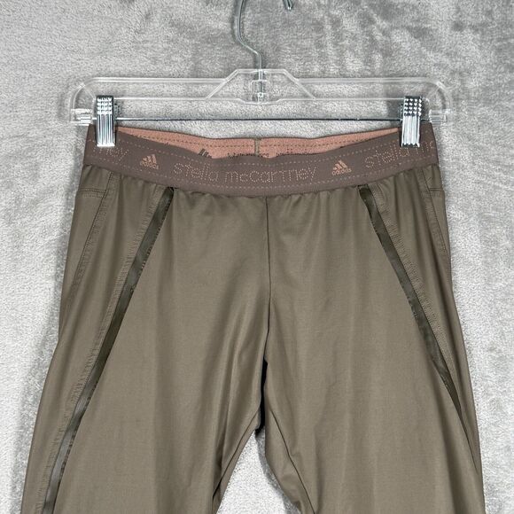 Adidas Stella McCartney‎ Pants Womens Small Olive Green Casual Lounge Athleisure - Picture 4 of 11